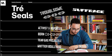 Creative Characters S1 E4: Tré Seals telling true stories through type.