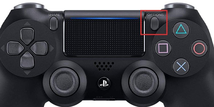 Optionstaste PS4 Controller