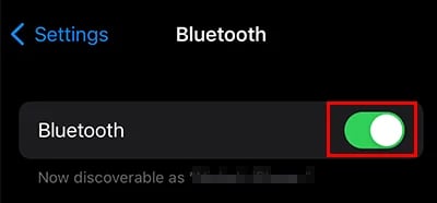iPhone-Toggle-on-Bluetooth