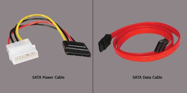 SATA-Strom- und SATA-Datenkabel