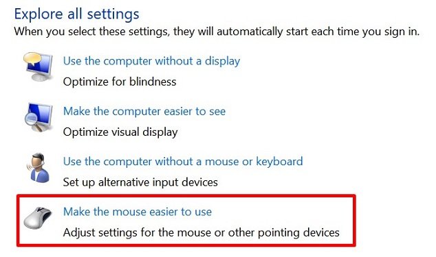 Machen Sie die Maus einfacher zu bedienen