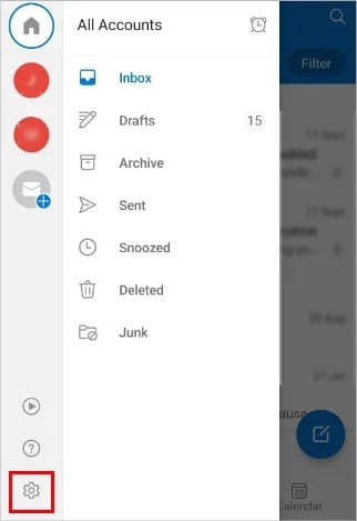 Outlook-setting-android