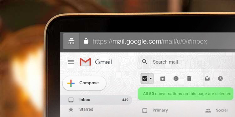 So wählen Sie alle E-Mails in Google Mail aus