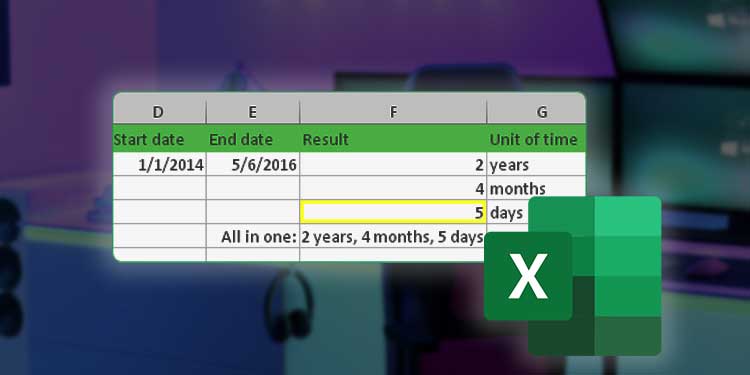 So berechnen Sie Tage zwischen zwei Datumsangaben in Excel