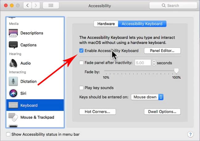 Enable-Accessibility-Tastatur