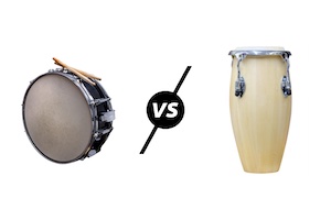 Was sind die Unterschiede zwischen Snare Drums & Congas?
