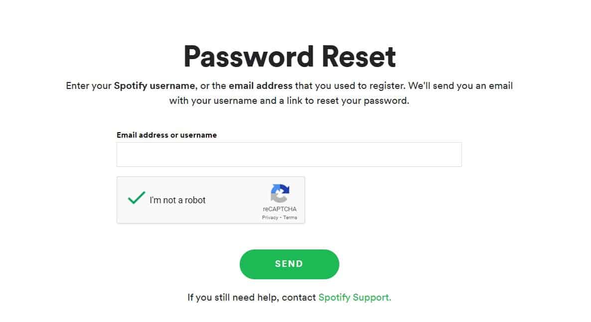 Passwort zurücksetzen Facebook Spotify