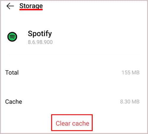 spotify-clear-cache-on-android