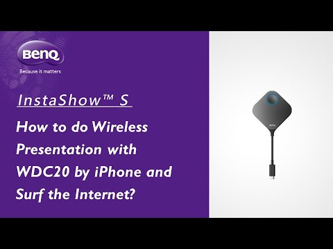 [BenQ FAQ]  Projector_How kabellose Präsentationen mit WDC20 per iPhone und Surfen im Internet