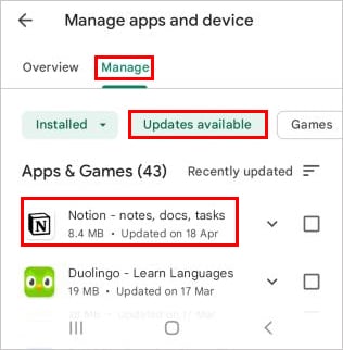 update-notion-play-store