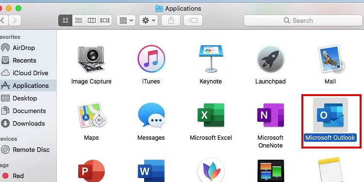 Outlook auf dem Mac