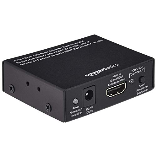 Amazon Basics 4K HDMI zu HDMI und Audio (RCA Stereo oder Spdif) Extractor Converter (unterstützt Apple TV, Fire TV und Blue-ray-Player)
