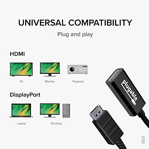 Steckbarer aktiver DisplayPort-auf-HDMI-Adapter 