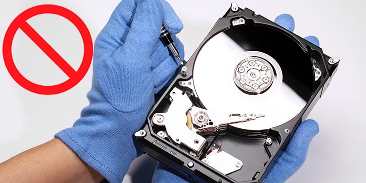 Was Sie nicht tun sollten, um eine Festplatte zu reparieren