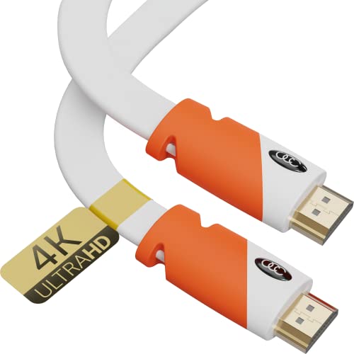 Flaches HDMI-Kabel 25ft - High-Speed-HDMI-Kabel - Unterstützt Ethernet 4K 3D 2160p - HDMI neuesten Standard - CL3 bewertet - 25 Fuß