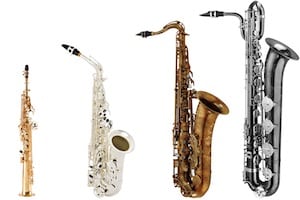 Wie viele verschiedene Saxophone gibt es in der Saxophonfamilie?