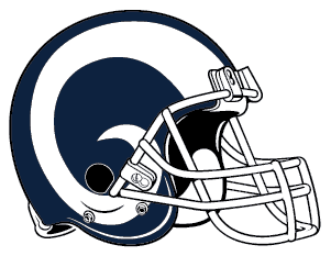 Los Angeles Rams Logo/Helmbild
