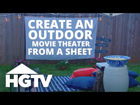 Einfach macht's: DIY Outdoor Movie Screen | HGTV