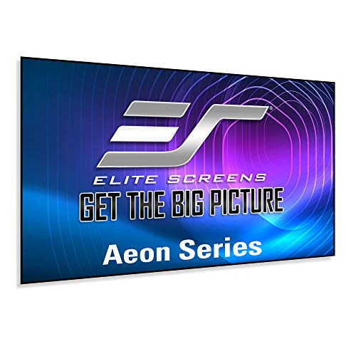 Elite Screens Aeon Serie, 135-Zoll 16: 9, 8K / 4K Ultra HD Heimkino Fixed Frame EDGE FREE Randlose Projektorleinwand, CineGrey Mattgrau Front...