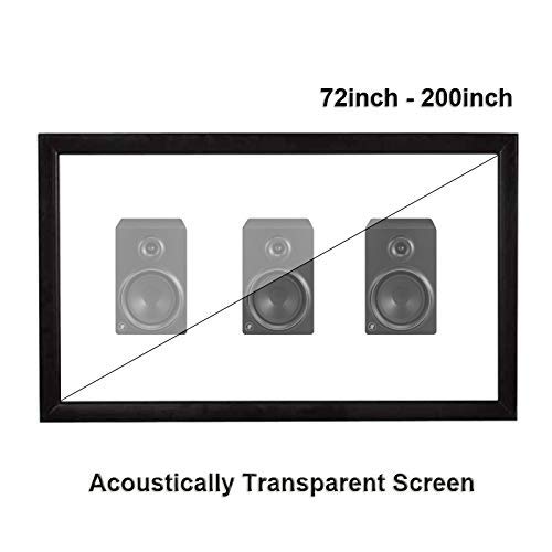 ZFFSC HD Projektor Akustisch Transparent Projektor Bildschirm Sound Akustisch Transparentes Gewebe Perforierte Aluminiumlegierung Flocking Fixed HD Projektor