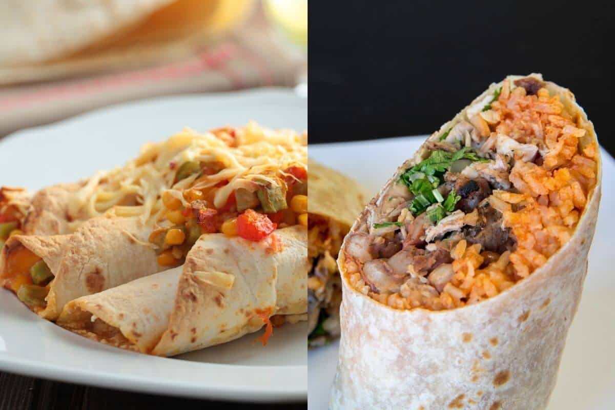 Unterschied zwischen Enchilada und Burrito