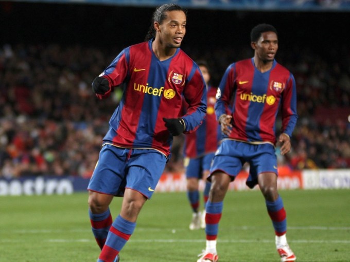 Ronaldinho und Samuel Eto'o