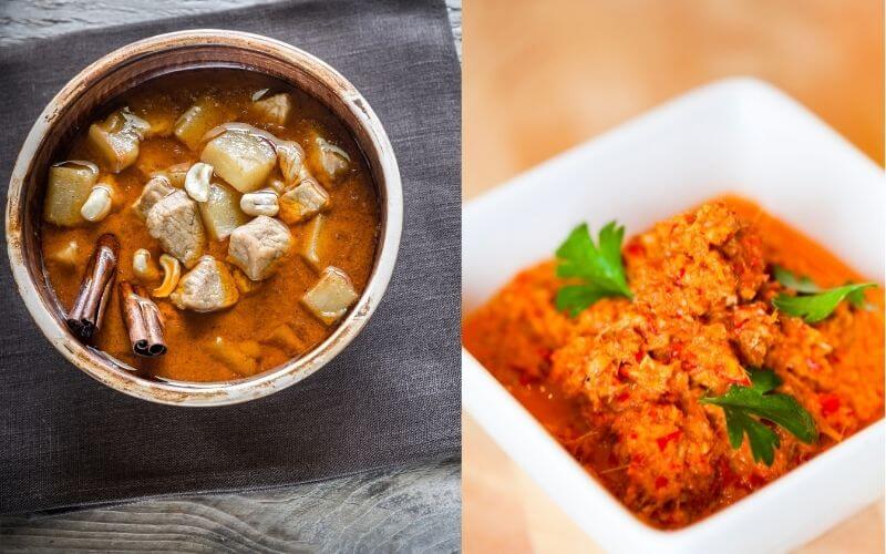 Massaman Currypaste Vs Rote Currypaste