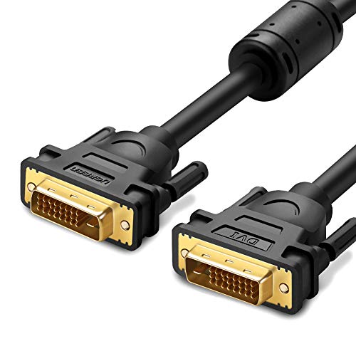 UGREEN DVI-D 24 + 1 Dual Link Stecker auf Stecker Digitales Videokabel Vergoldet mit Ferritkern Unterstützung 2560x1600 für Gaming, DVD, Laptop, HDTV und...