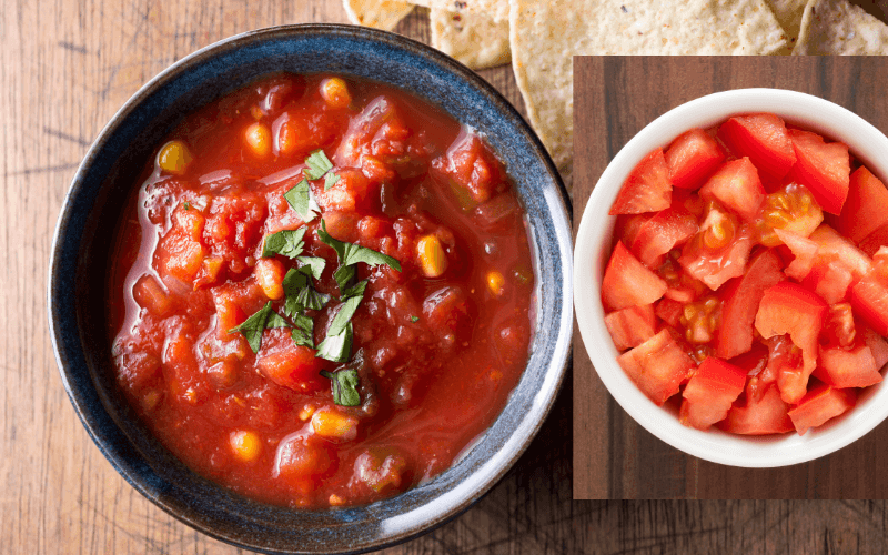Kann man gewürfelte Tomaten durch Salsa ersetzen?
