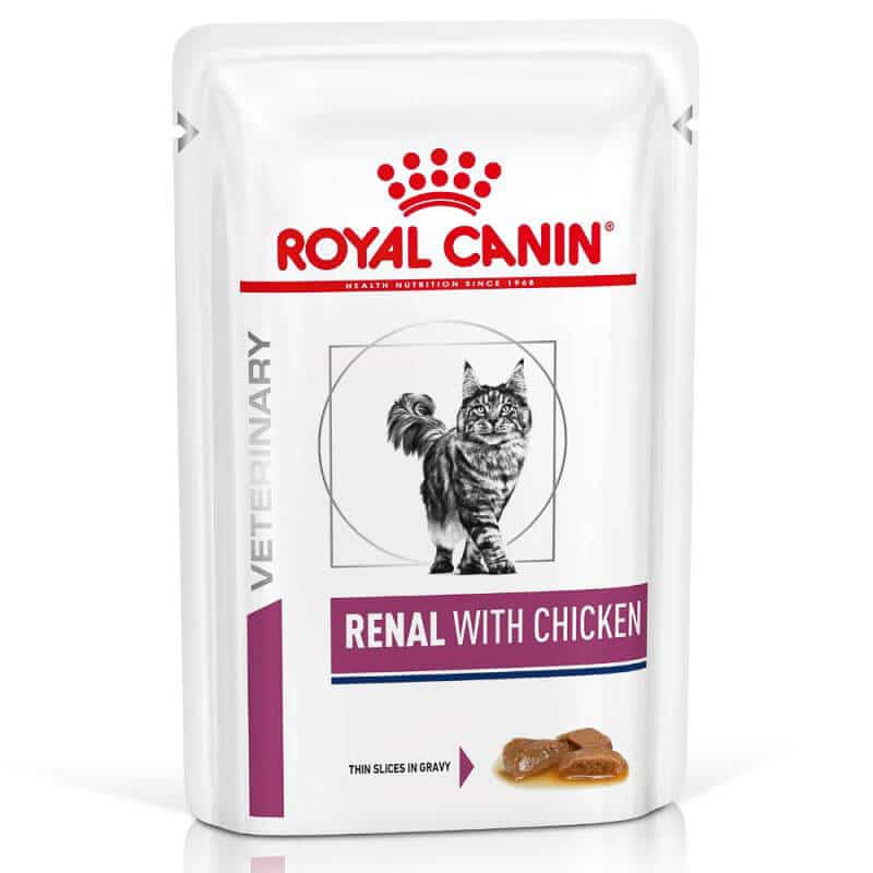 Royal Canin Renal mit Hühner-Low-Protein-Katzenfutterpackung