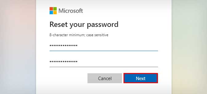 Hotmail-Passwort-Reset