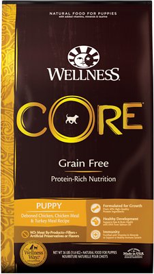 Wellness CORE getreidefreies Welpenhuhn & Truthahn Rezept Trockenfutter für Hunde