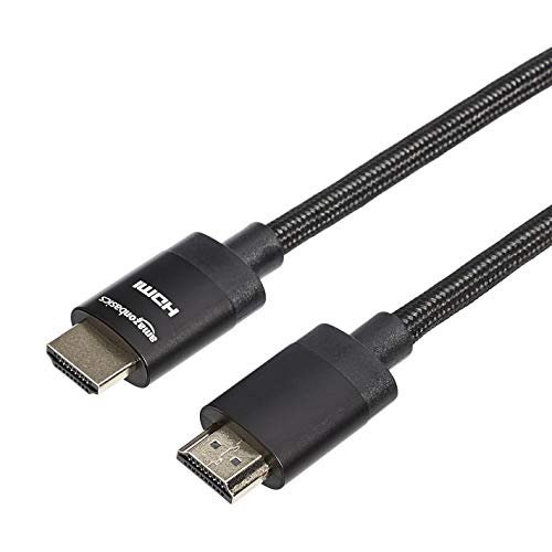 Amazon Basics Premium-zertifiziertes geflochtenes HDMI-Kabel (18 Gbit/s, 4K / 60 Hz) - 10 Fuß